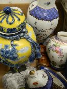 A large quantity of decorative ceramics, etc.