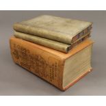 Two 19th century vellum ledgers and a Burke's Peerage 1938