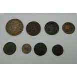 A small quantity of various coins