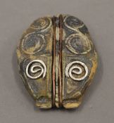 A Celtic style brooch, in original box. 5 cm high.