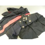 A Royal Artillery dress jacket, two pairs of Cavalry No.