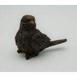 A small bronze model of a bird. 3.5 cm high.