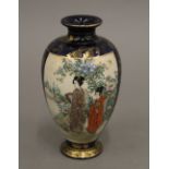 A Satsuma vase. 15 cm high.