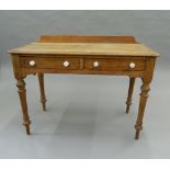 A Victorian pine washstand. 106 cm wide, 79 cm high, 53 cm deep.