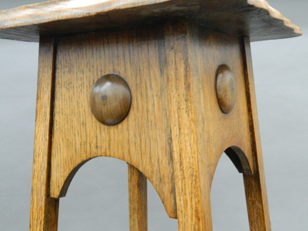 A Victorian oak plant stand. - Image 3 of 3