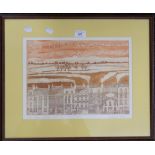 JILL JONES, Georgian Terrace, limited edition print, numbered 2/10,