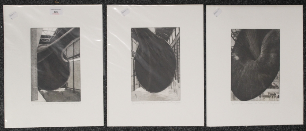 MARY SEYMOUR, Anish Kapoor's Marsya's, Tate Modern 2003 I, print, signed in pencil to margin,