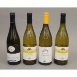 A bottle of The Wine Society's White Burgundy, 2009 and three other bottles of white wine (4).