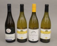 A bottle of The Wine Society's White Burgundy, 2009 and three other bottles of white wine (4).