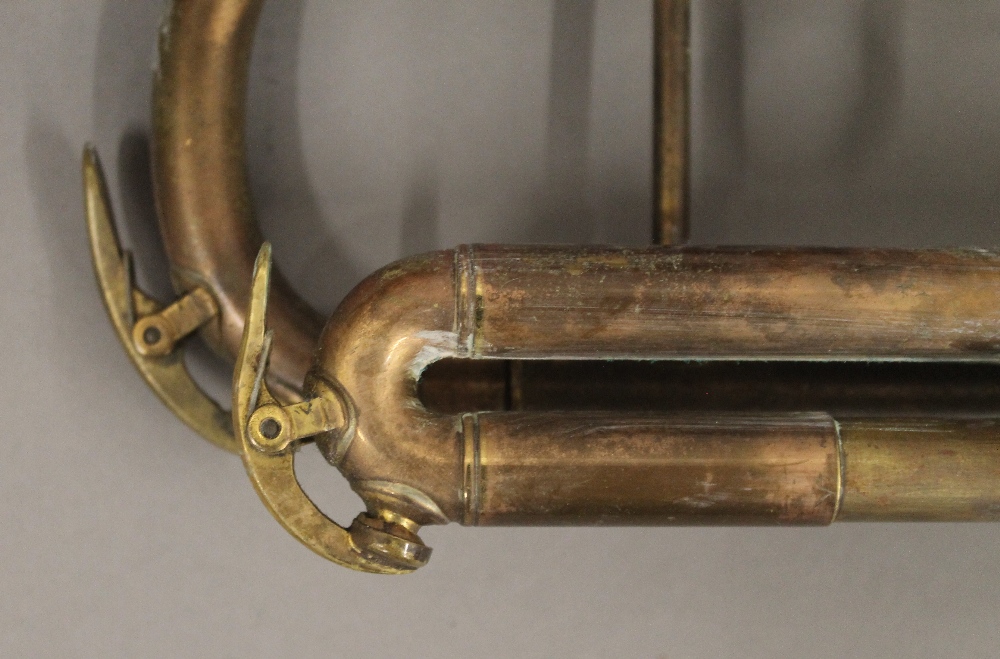 Two brass trumpets. The largest 53 cm long. - Image 4 of 12