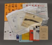 A selection of gun catalogues, promotional leaflets, manuals, etc.