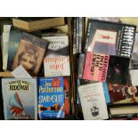 Two boxes of various books