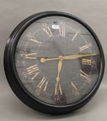 A large modern wall clock. 60 cm diameter.