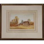 JAMES MATTHEWS, Willey Green Surrey, watercolour, signed, framed and glazed. 26.5 x 17.5 cm.