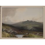 R D SHERRIN, Moorland Scene, watercolour, signed, framed and glazed. 52.5 x 38.5 cm.