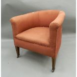 An early 20th century tub armchair. 65 cm wide.