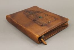 A travelling writing case.