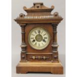 A Victorian mantle clock. 40 cm high.