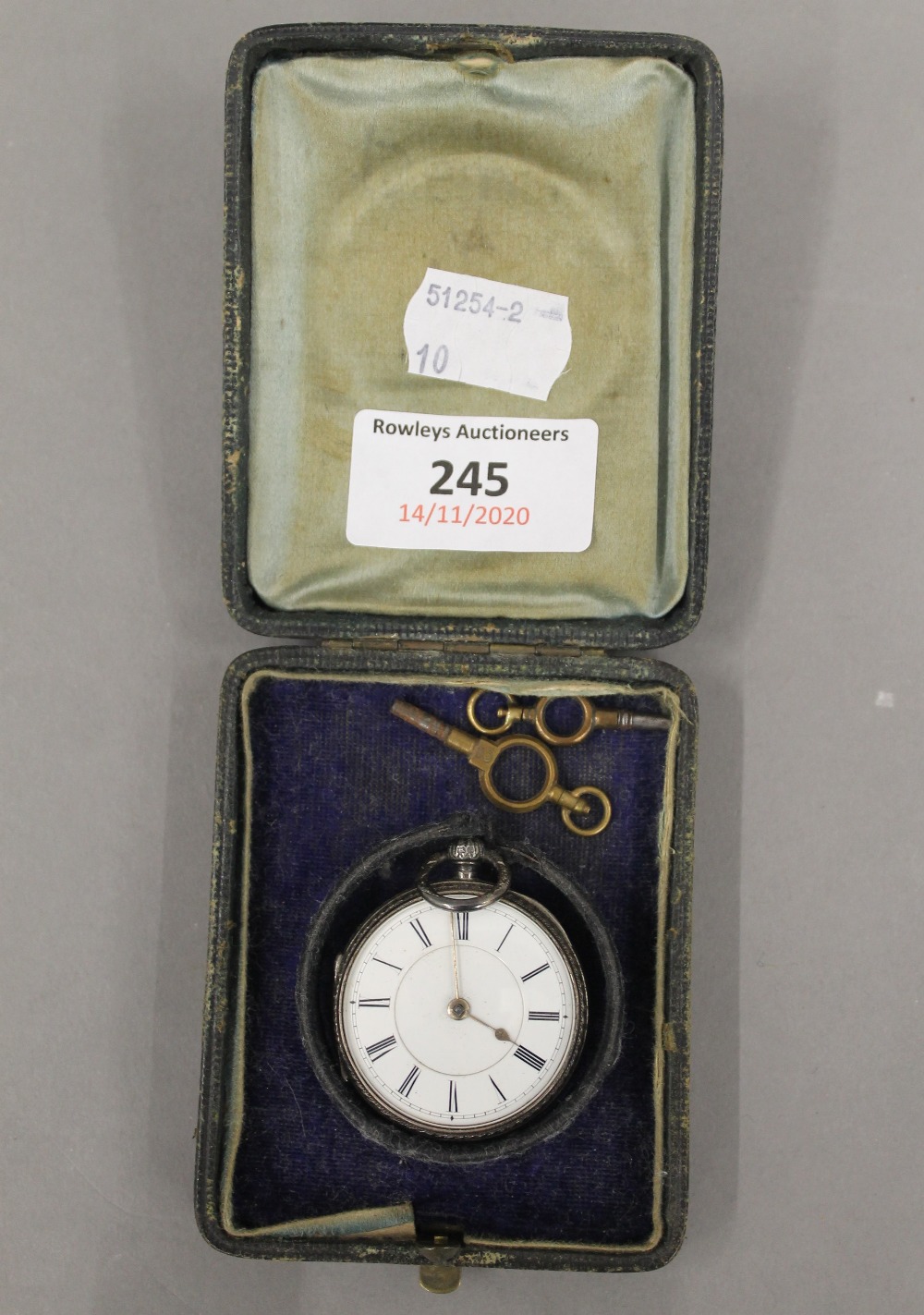 Two silver pocket watches, - Image 2 of 10