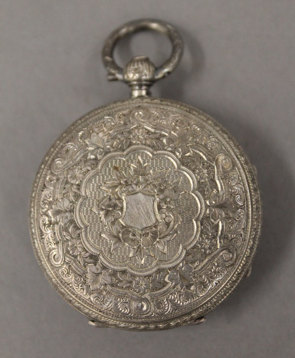 Two silver pocket watches, - Image 4 of 10