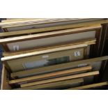 A quantity of various framed 19th century watercolours, etc.