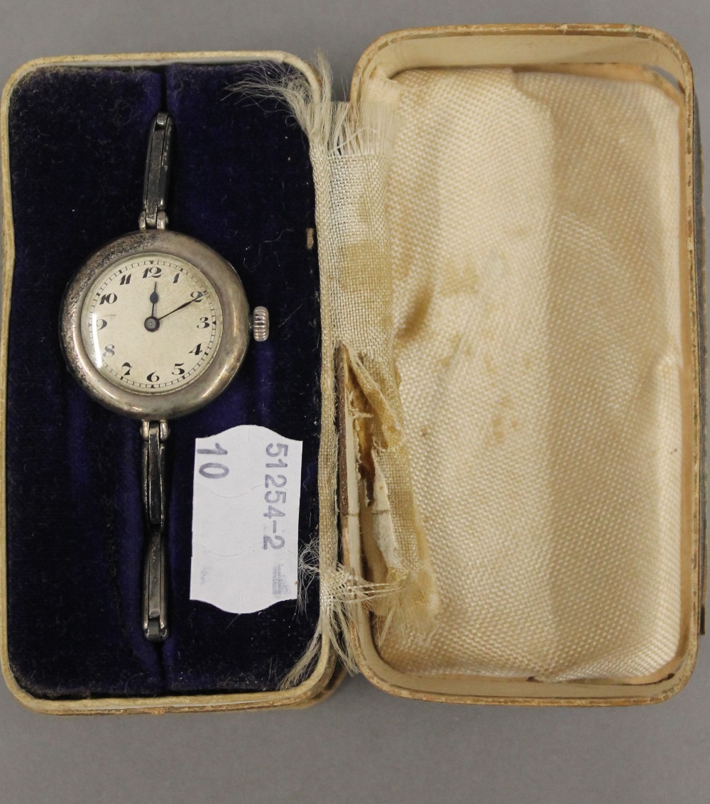 Two silver pocket watches, - Image 5 of 10