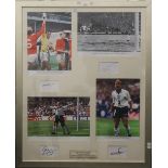 England Legends signed photographs of Gordon Banks, Sir Geoff Hurst,