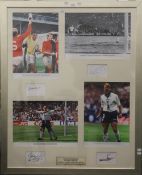 England Legends signed photographs of Gordon Banks, Sir Geoff Hurst,