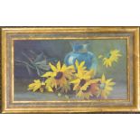 W T BROCKLEBANK, Still Life, oil on board, framed. 30 x 16 cm.