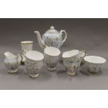 A porcelain tea set