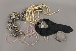 A quantity of various costume jewellery