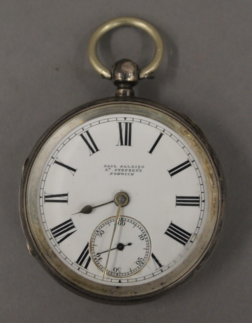 Two silver pocket watches, - Image 9 of 10