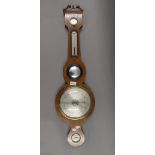 A 19th century mahogany banjo barometer.