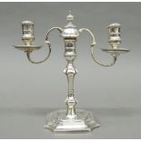 A silver candelabra. 20 cm high. 22.5 troy ounces.