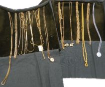 A quantity of various necklaces