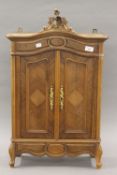 A miniature French armoire. 78 cm high.