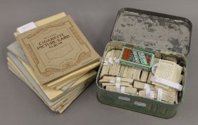 A collection of cigarette cards