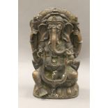 A bronze model of Ganesh. 18.5 cm high.