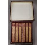 A boxed set of The Complete Works of William Shakespeare in the first Collins Clearprint edition of