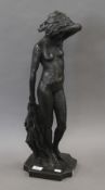 A resin model of a nude female. 61 cm high.