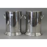 A pair of Louis Roederer style coolers. 24 cm high.