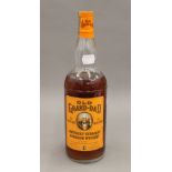 A single bottle of Old Grandad 1950s Bourbon Whiskey, 75 proof. 28 cm high.