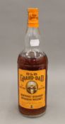 A single bottle of Old Grandad 1950s Bourbon Whiskey, 75 proof. 28 cm high.