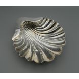 A silver butter shell. 13 cm wide. 3 troy ounces.