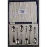 A set of six Georgian Old English pattern teaspoons by John Lias (1808-1829. 85.8 grammes.