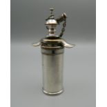 A vintage silver plated scent bottle. 8 cm high.