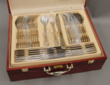 A set of Harrier gilded stainless steel cutlery.