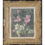 Still Life of Flowers, oil on canvas, signed M COGNERAS LELEGARD, framed. 31.5 x 39.5 cm.