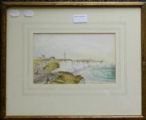 Cliffs Beyond Brighton, watercolour, indistinctly signed, dated July 24 1851, framed and glazed.