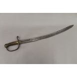 A 19th century short sabre. 73.5 cm long.